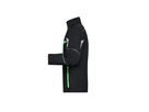 JN Funktionelle Softshell-Jacke JN851 black/lime-green, Größe XS