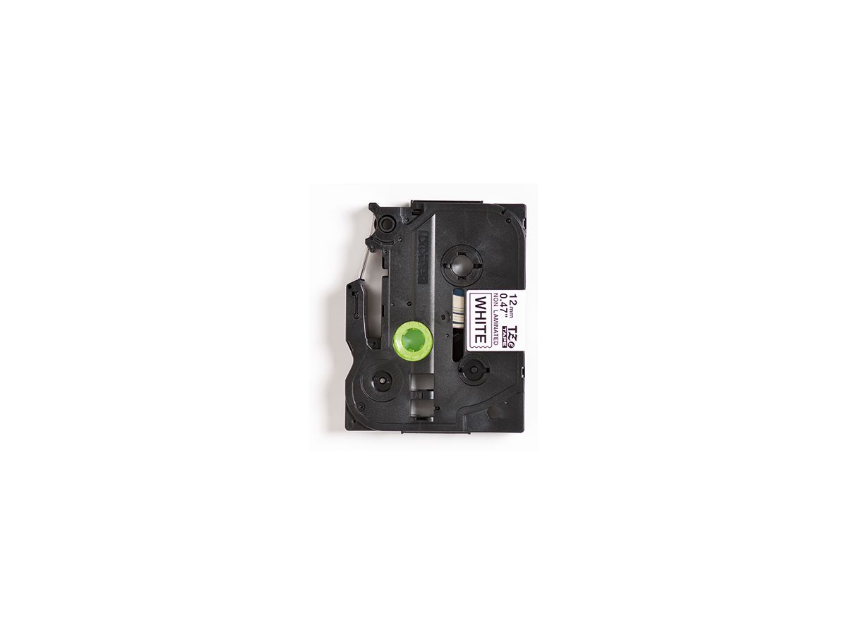 P-touch Schriftbandkassette TZEN231 12mmx8m unlaminiert sw auf ws