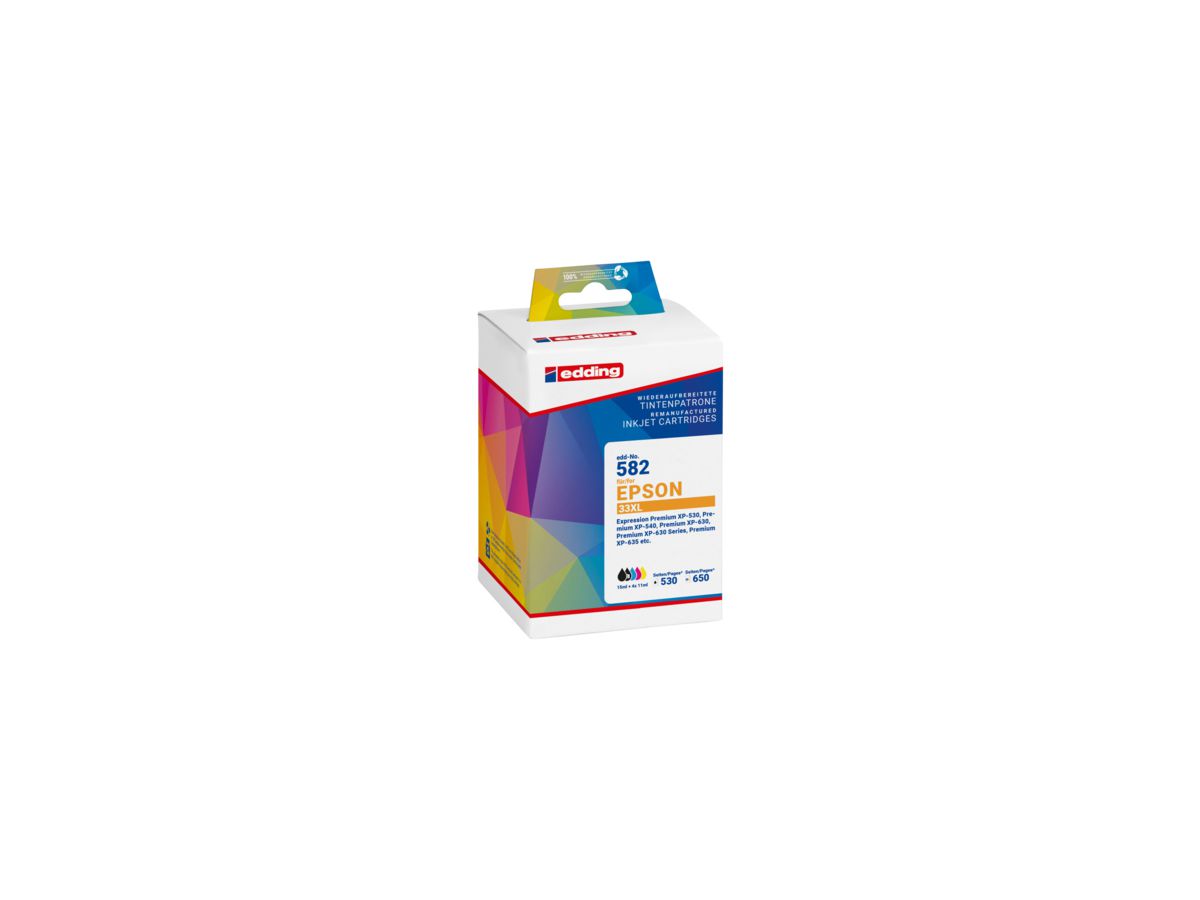 edding Tintenpatrone 18-582 wie Epson T33XL sw/ph.sw/c/m/y 5 St./Pa