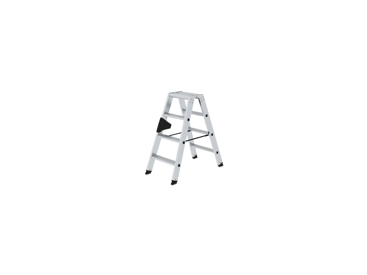 MUNK Aluminium-Stufen-Stehleiter Beidseitig 2x4 Stufen 40208
