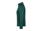 JN Damenfleece Jacke JN861 dark-green-melange/black, Größe 4XL