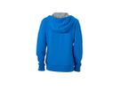 JN Ladies Lifestyle Zip-Hoody JN962 80%BW/20%PES, cobalt/grey-heather, Gr. S