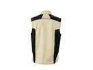 JN Workwear Softshell Vest JN845 100%PES, stone/black, Größe L