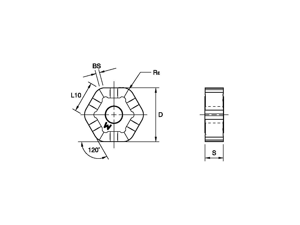 KENNAMETAL HNHX0905ANSNGEKCK15 INSERT HNPX SNGE WP