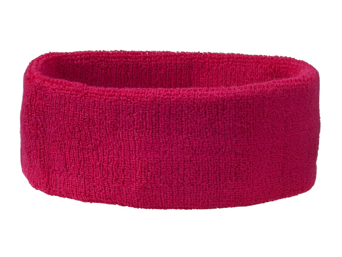 mb Terry Headband MB042 80%BW/20%EL, pink, Größe one size