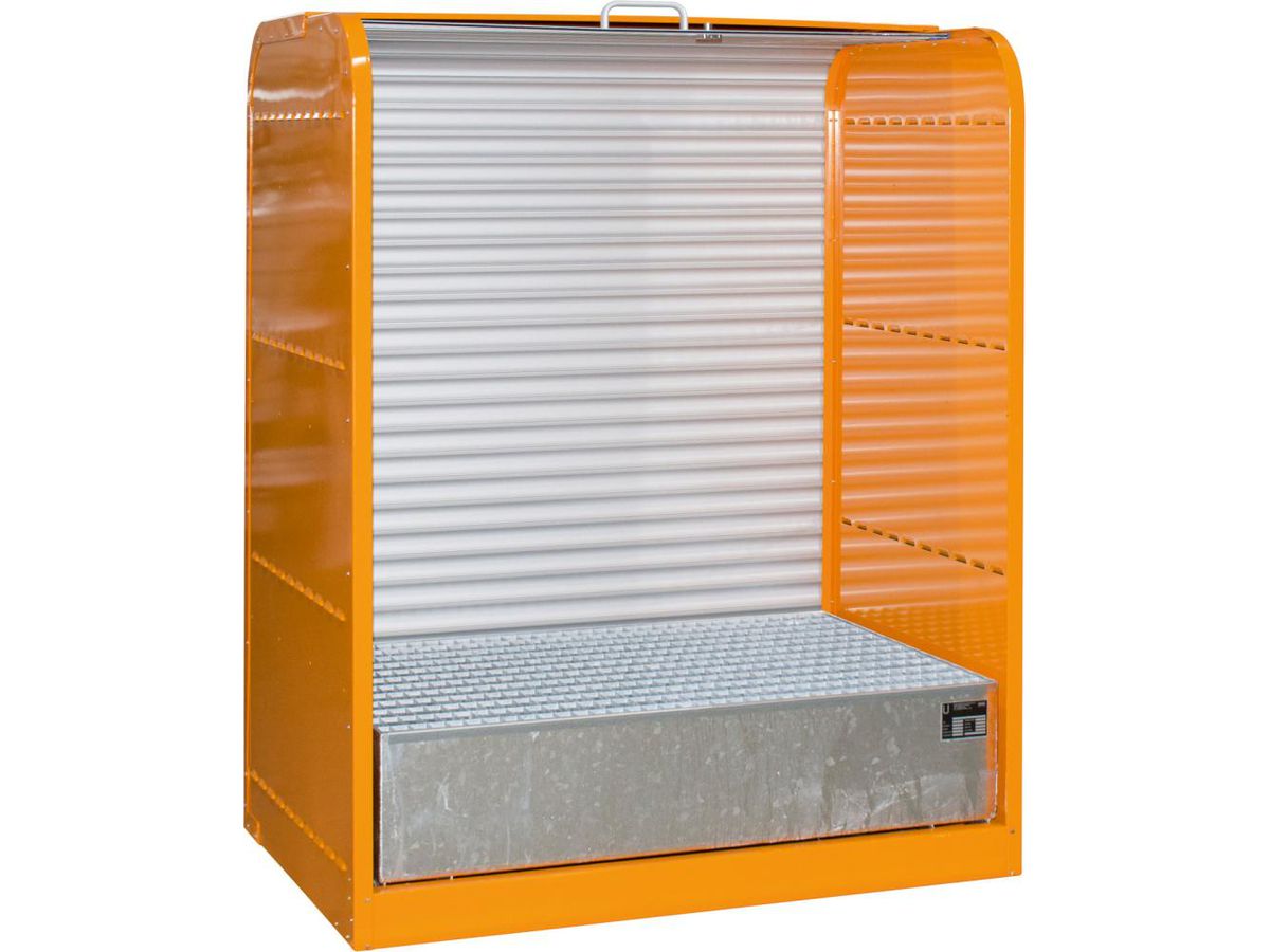 Gefahrstoffrollladenschr 1294x870x1610, orange