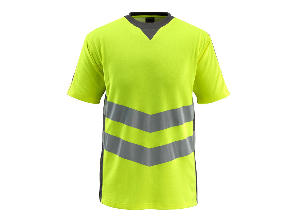 Warn-T-Shirt Sandwell, Gr. 4XL, gelb/dkl.anthr.