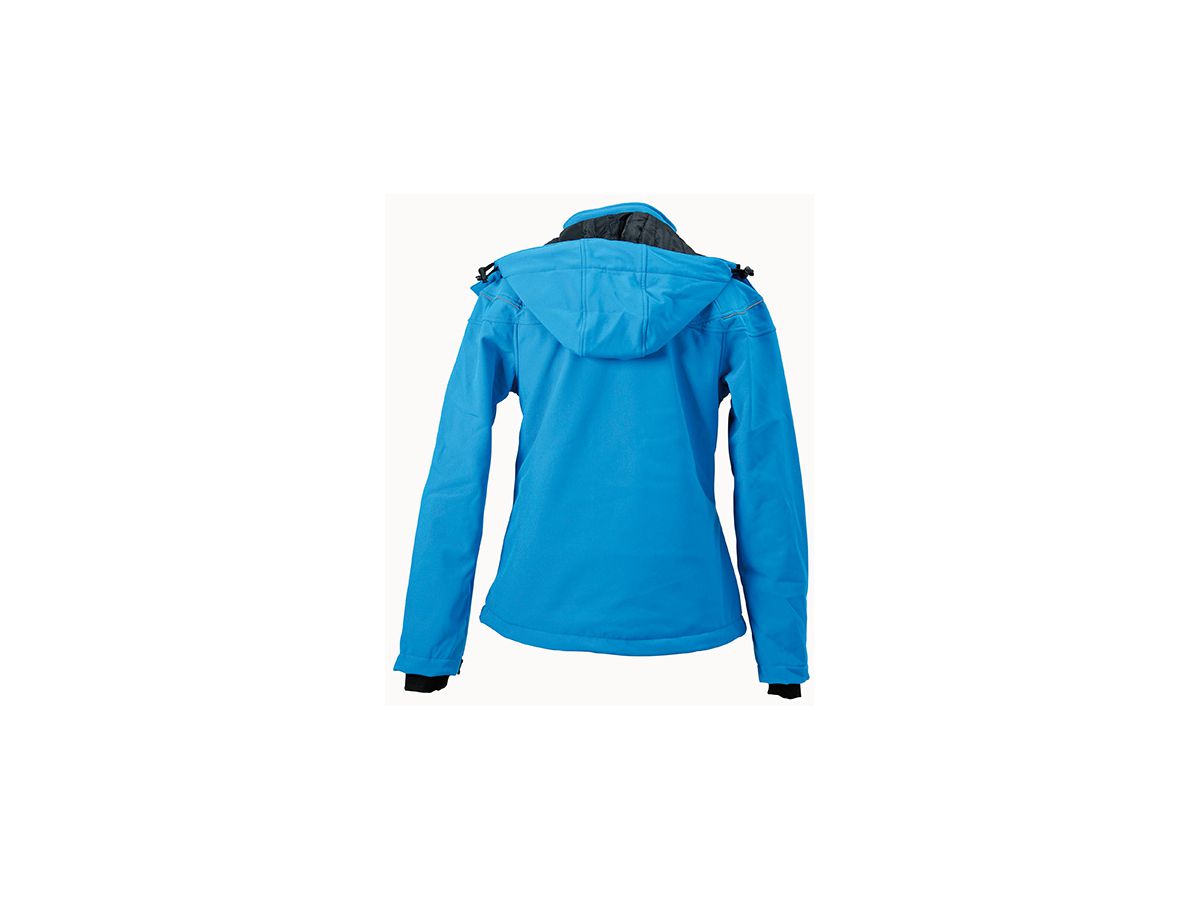 JN Ladies Winter Softshell Jacket JN1001 95%PES/5%EL, aqua, Größe L