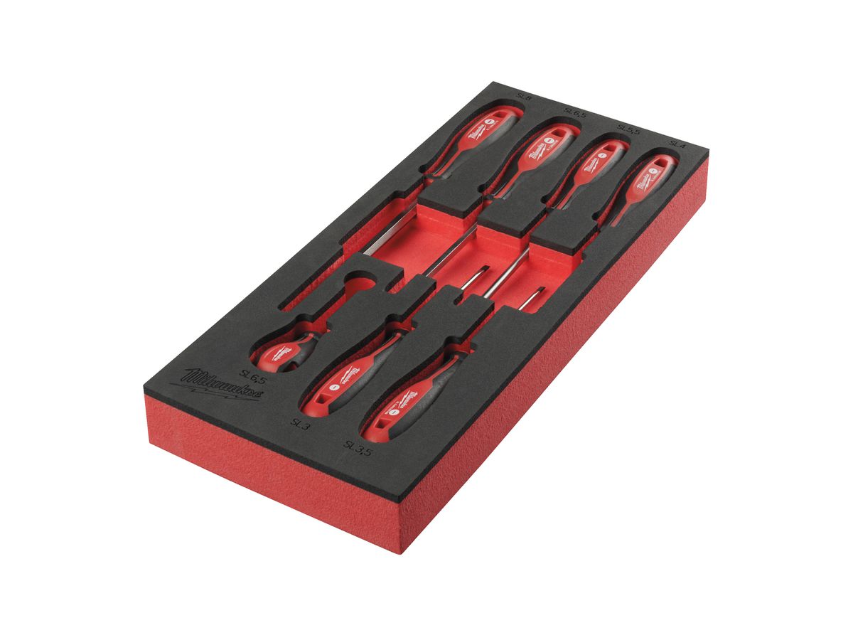 MILWAUKEE Einlage für Wersktattwagen für SL Schraubendreher 78 cm 7-teilig