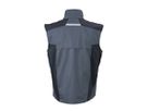 JN Workwear Vest JN822 65%PES/35%BW, carbon/black, Größe L