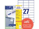 Avery Zweckform Universaletikett 3479 70x32mm weiß 2.700 St./Pack.