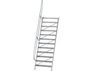 Aluminium-Treppe 60 Grad 12 Stufen B 1000 mm