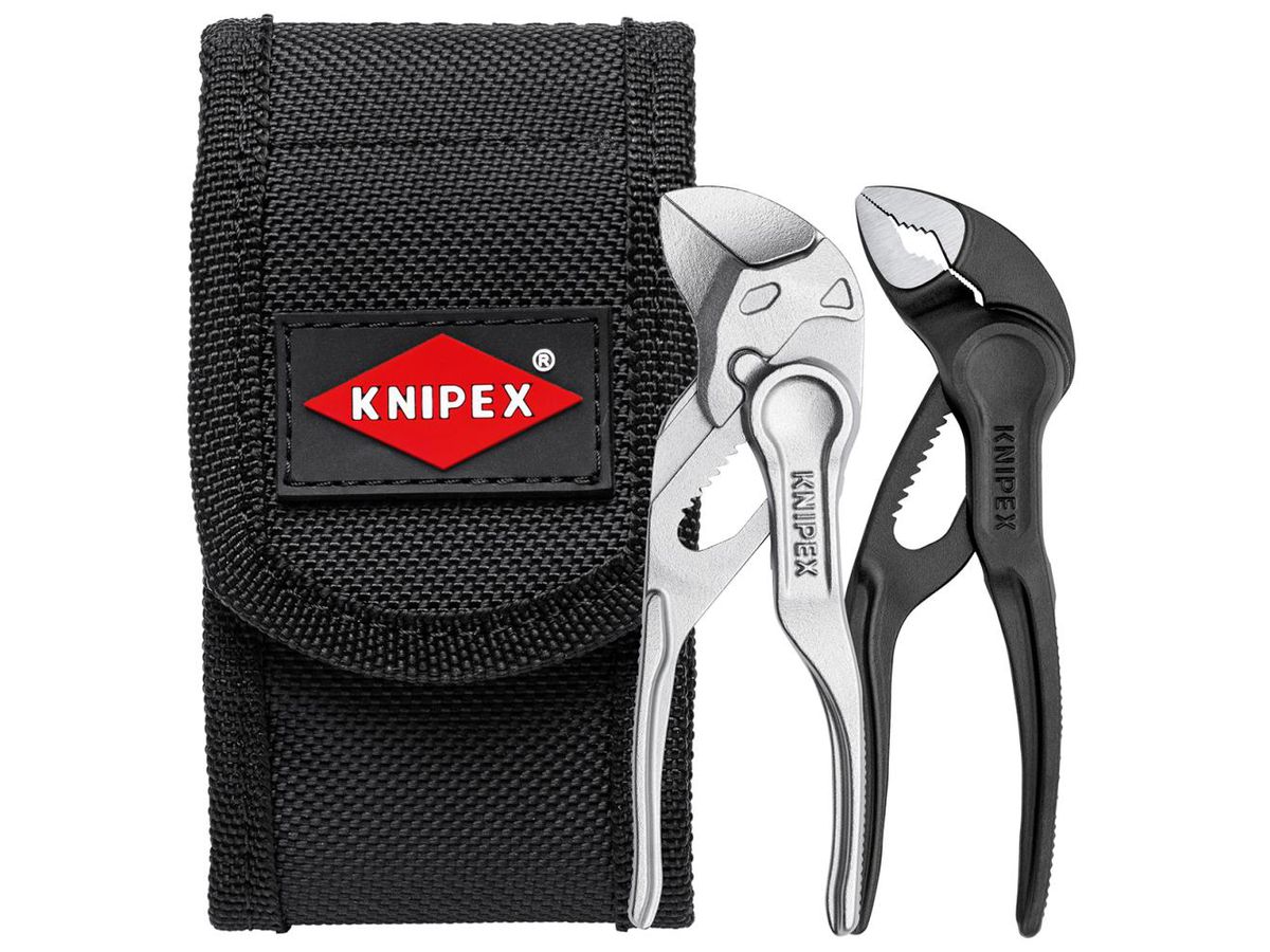 Knipex Mini-Zangenset XS in Werkzeuggürteltasche, 2-teilig