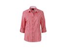 JN Ladies Traditional Shirt JN637 100% BW, red/white, Größe S