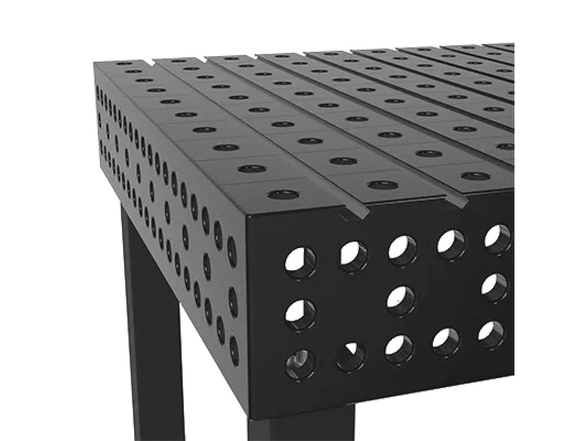 SCHWEISSKRAFT Nutentisch Hexagon 1500x1500x200 plasmanitriert m Quernuten