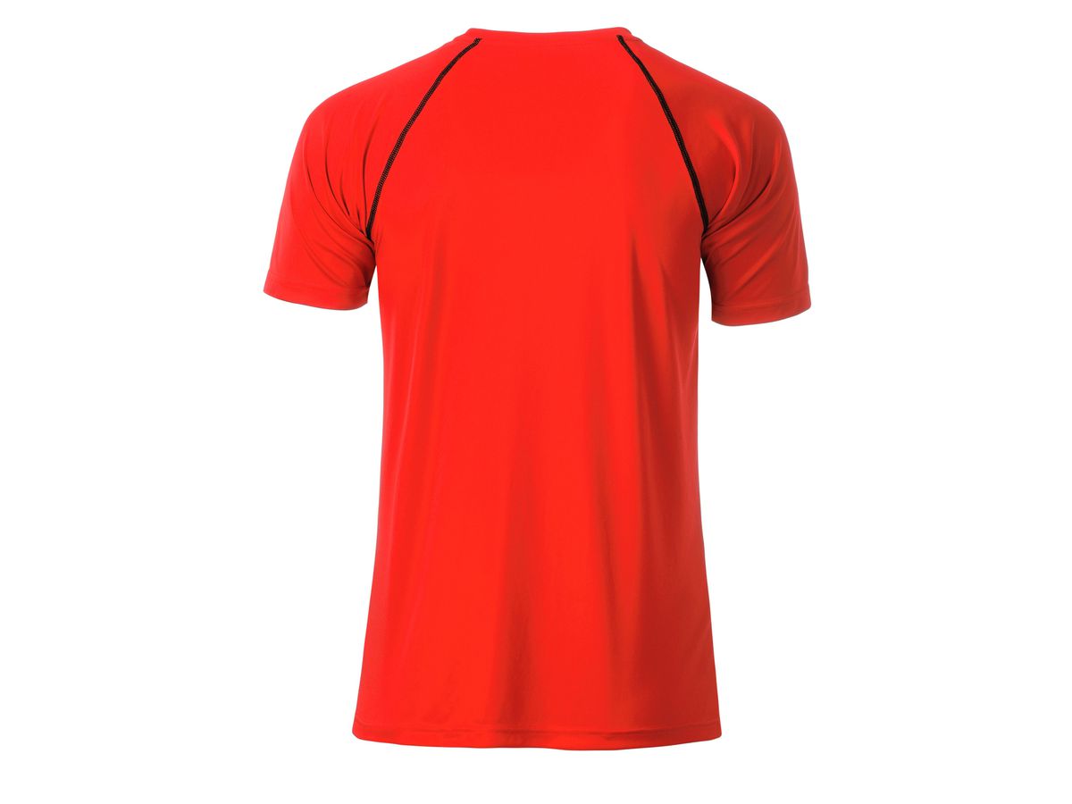 JN Men's Sports T-Shirt JN496 bright-orange/black, Größe XXL