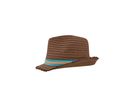 mb Trendy Summer Hat MB6703 nougat/turquoise, Größe L/XL