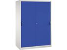 C+P Schiebetürenschrank 1950x1600x600mm, 7035/5010, 8 Böden