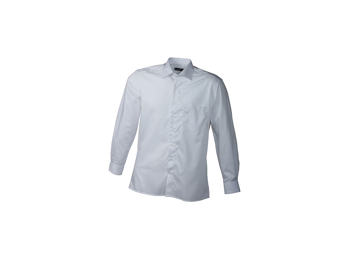 JN Mens Business Shirt lang JN606 100%BW, white, Größe XL