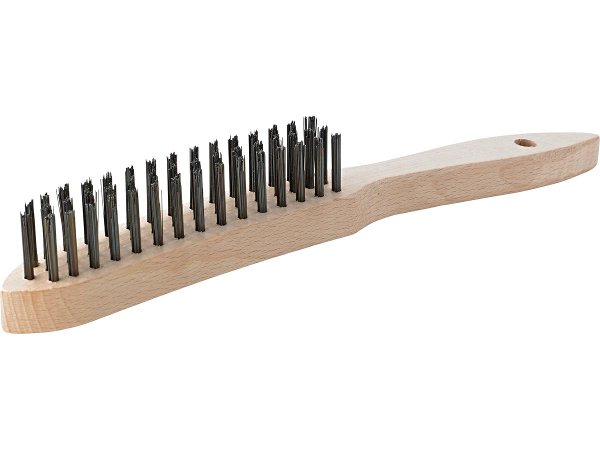 Wire hand brush steel Smooth 6 row FORMAT
