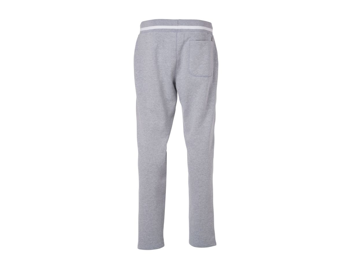 JN Men's Jog-Pants JN780 grey-heather/white, Größe XXL