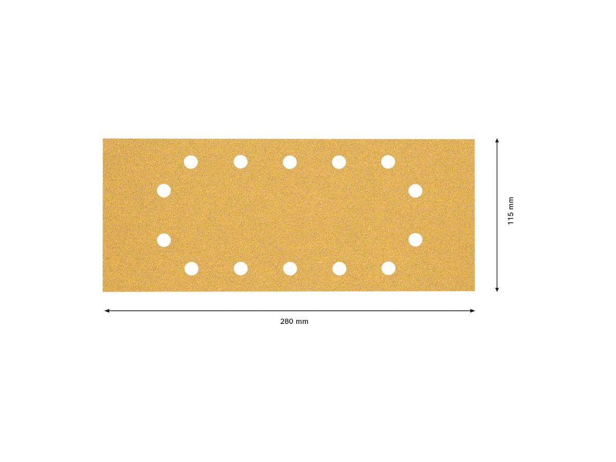 BOSCH Schleifblatt C470 EXPERT 115x280 mm, K 60, VE 10
