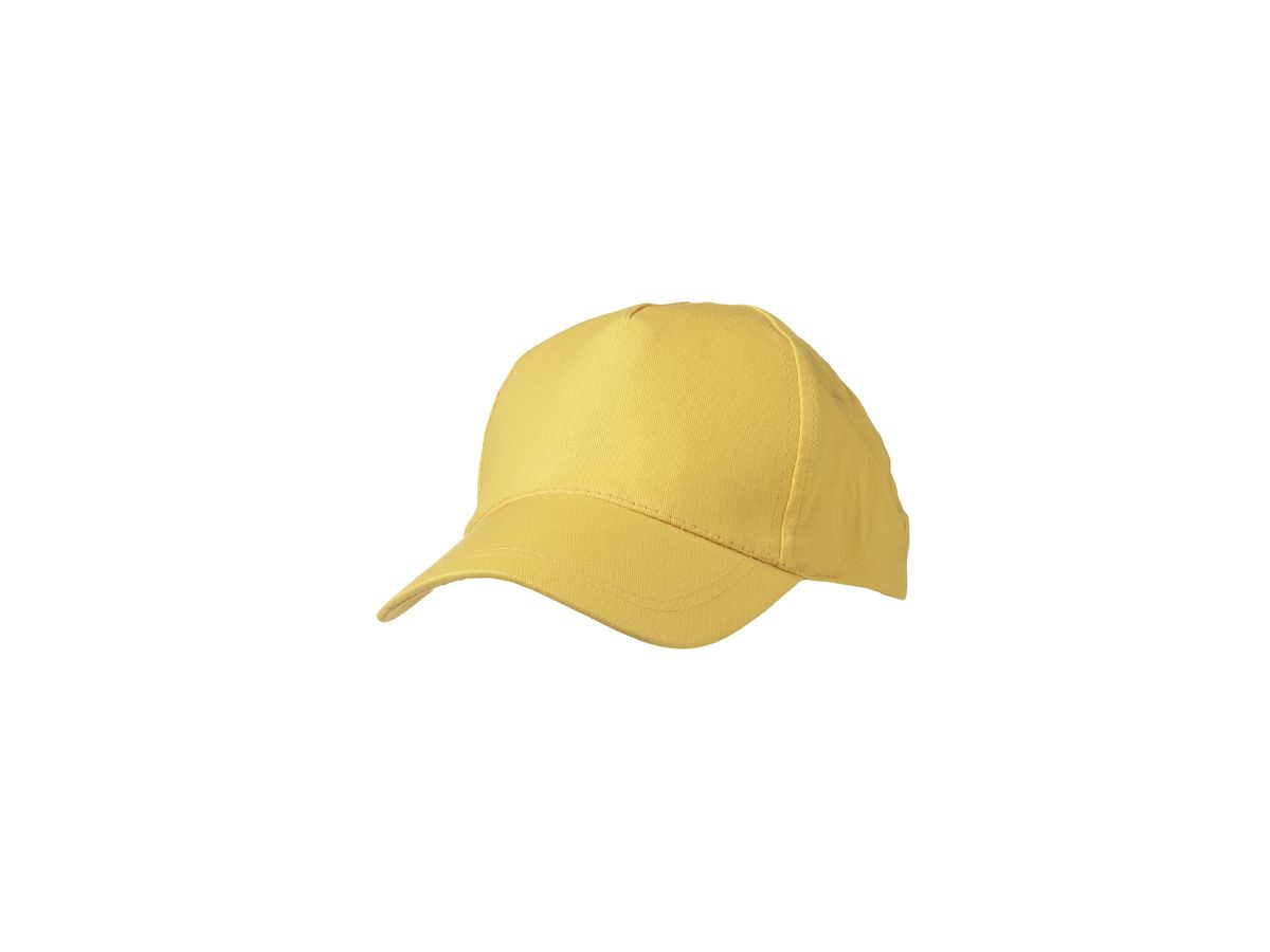 mb 5 Panel Cap Lightly Laminated MB001 100%BW, gold-yellow, Größe one size