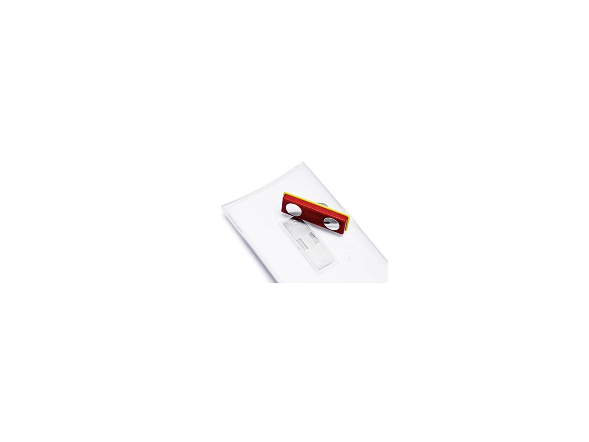 DURABLE Namensschild 811719 90x54mm Hartfolie tr 25 St./Pack .