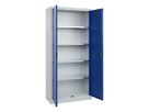 FORMAT Flügeltürenschrank 1950x935x400mm, 7035/5010, 50kg