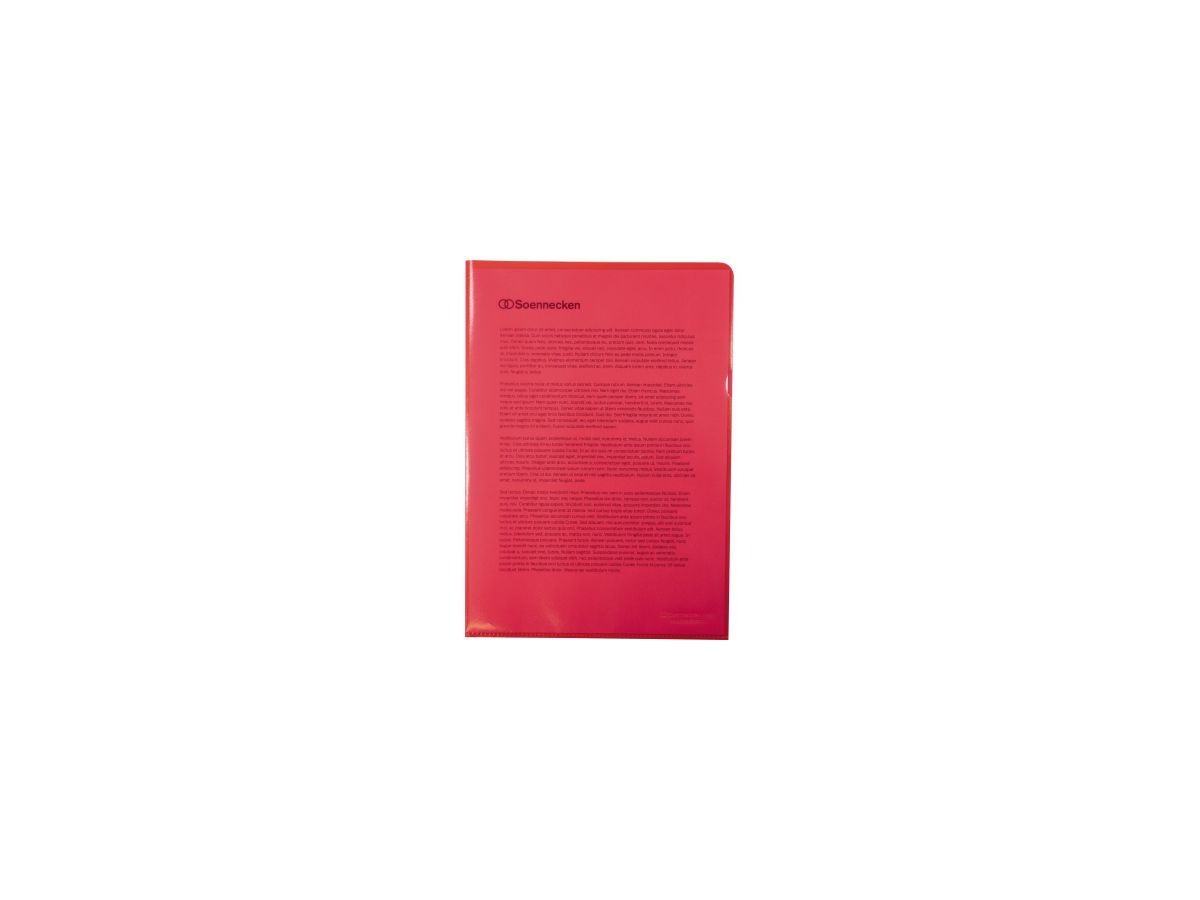 Soennecken Sichthülle 1511 DIN A4 PP rot 100 St./Pack.