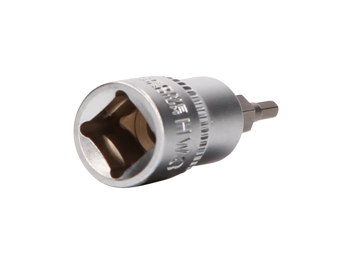 BRILLIANT TOOLS 3/8" 6-Kant Schraubendreher-Einsatz,49mm, 3mm