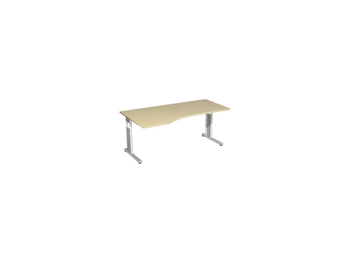 Geramöbel Schreibtisch Lissabon S-617306-AH/SI 180x68cm ahorn/si