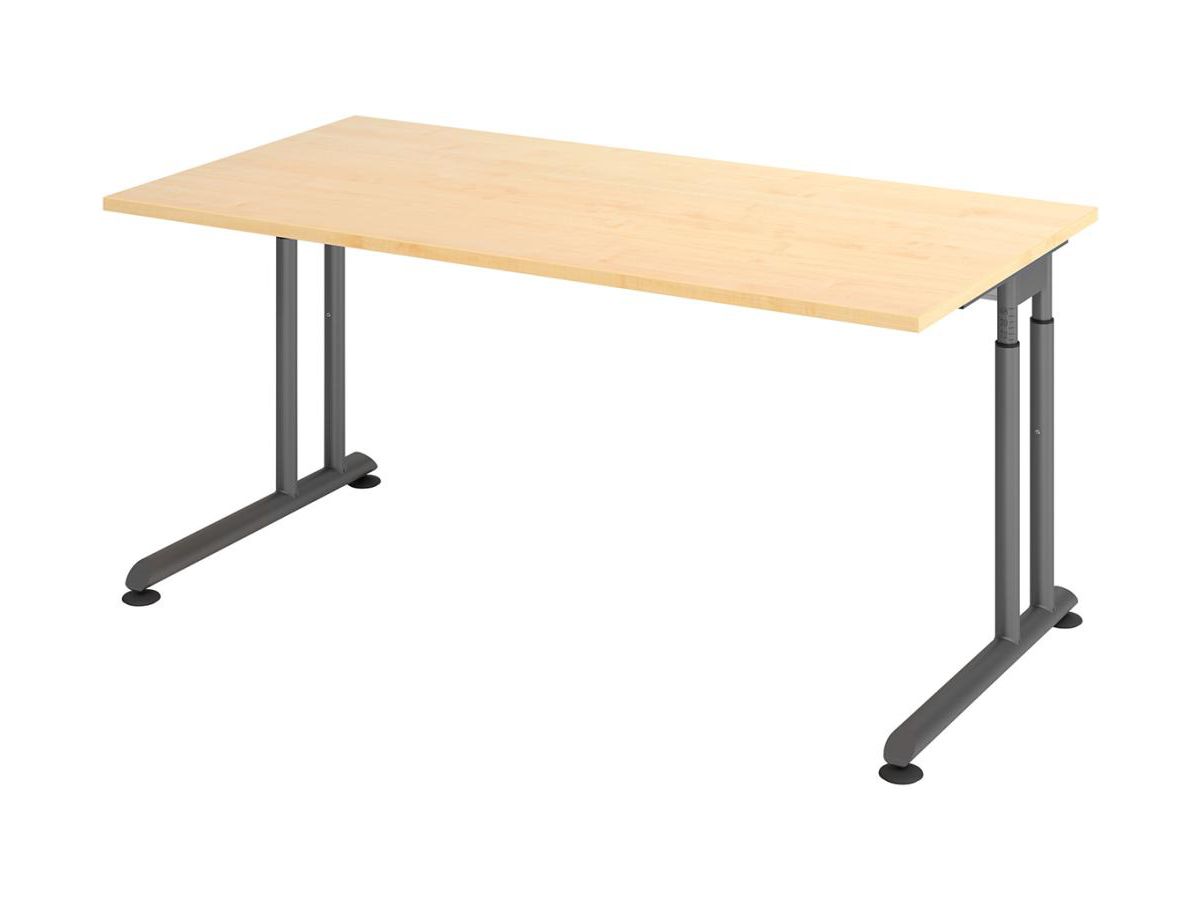 Schreibtisch C-Fuß 1600x800 mm Ahorn