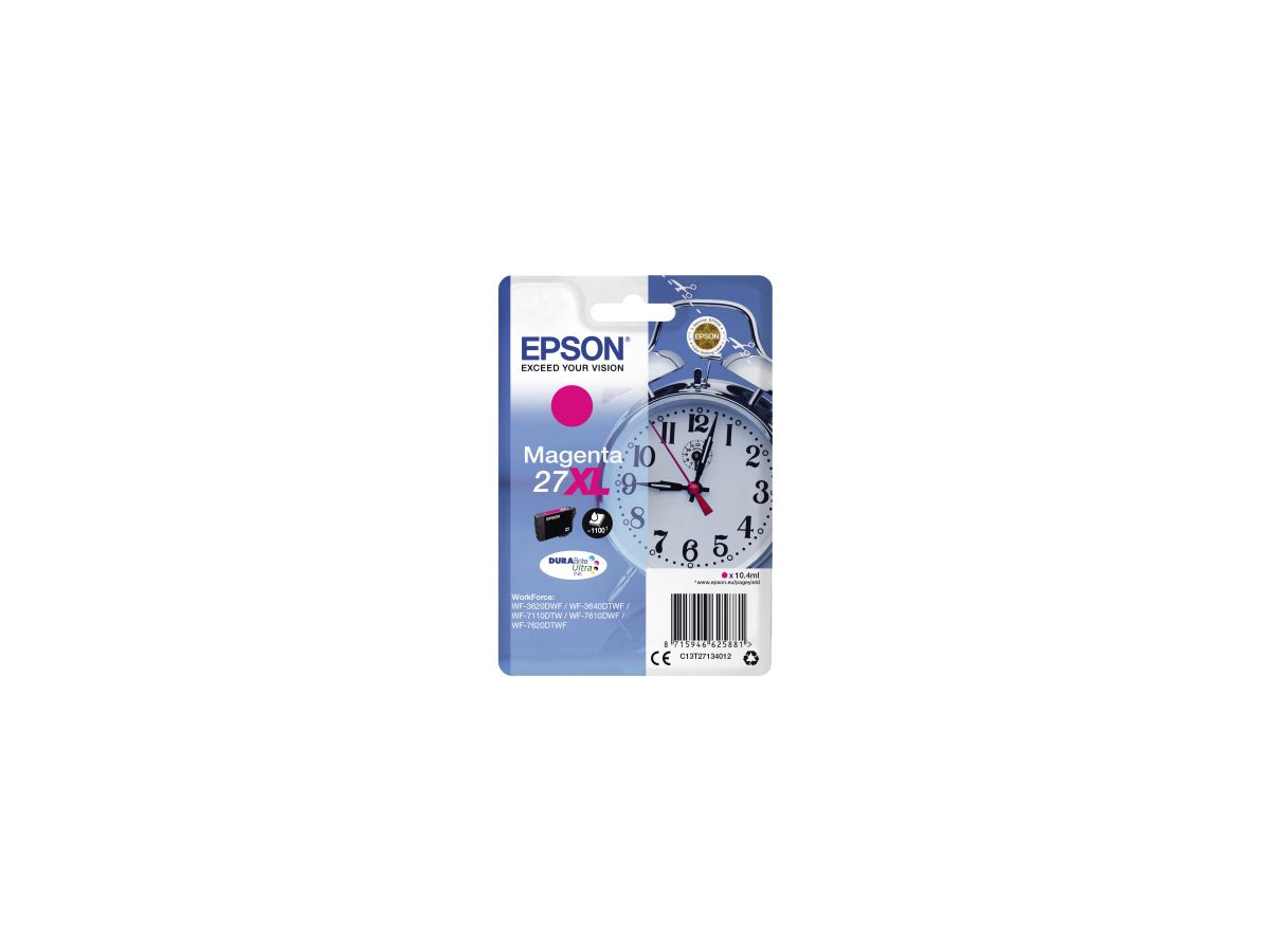 Epson Tintenpatrone C13T27134012 27XL 1.100Seiten 10,4ml magenta
