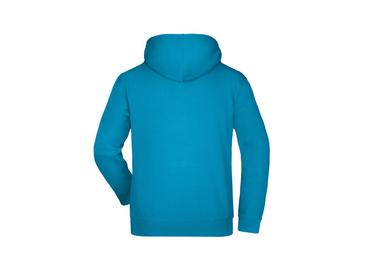 JN Hooded Sweat JN047 80%BW/20%PES, turquoise, Größe M