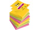 Post-it Haftnotiz Super Sticky Z- Notes R3306SR 76x76mm sort 6 St./Pa