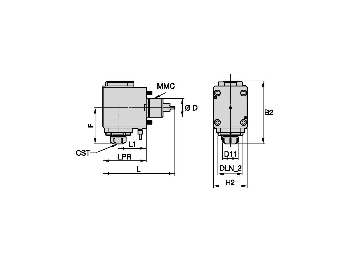 ERICKSON TACU002ER32DR61301863 MORI SEIKI DRIVEN TOOL RADIAL ER32