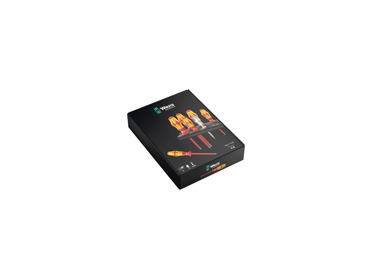 Screwdriver set VDE 7pc. S/PH Kraftform Wera