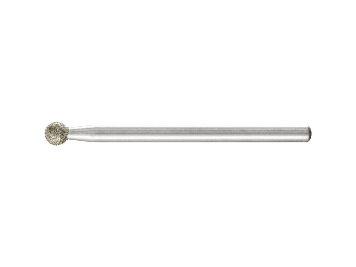 Diamant-Schleifstift Kugelf. 4x 3 mm D126 Rüggeberg