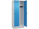 C+P Garderobenschrank CLASSIC, Sockel 1950x800x500mm, 7035/5012, 2 Abteile