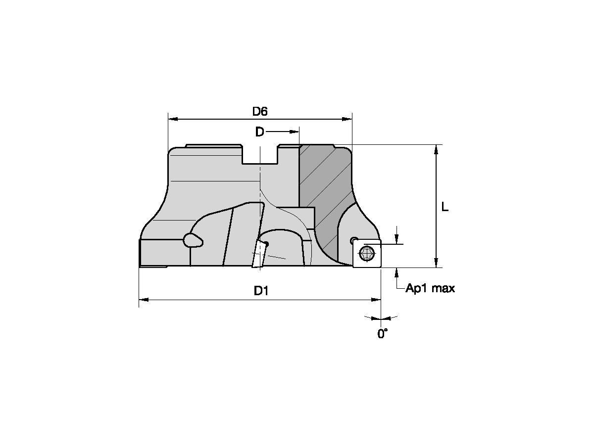 KENNAMETAL KSSR250SP10T30F4 MACHINING CENTER MILLING CUTTERS