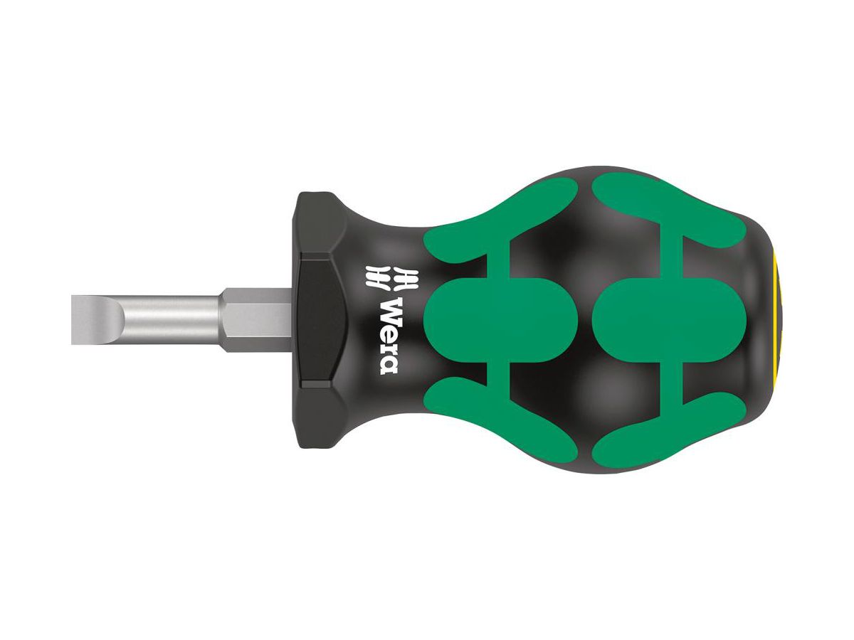 WERA Vergaser-Schraubendreher 335 Stubby Schlitz 1,0 x 5,5 x 25 mm