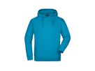 JN Hooded Sweat JN047 80%BW/20%PES, turquoise, Größe M