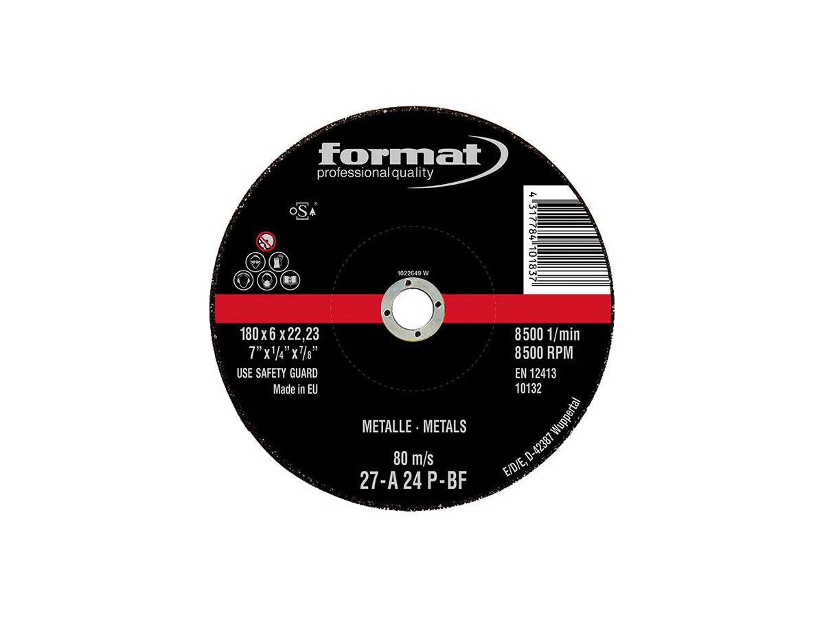 Grind disc St./CI 230x8mm offset FORMAT