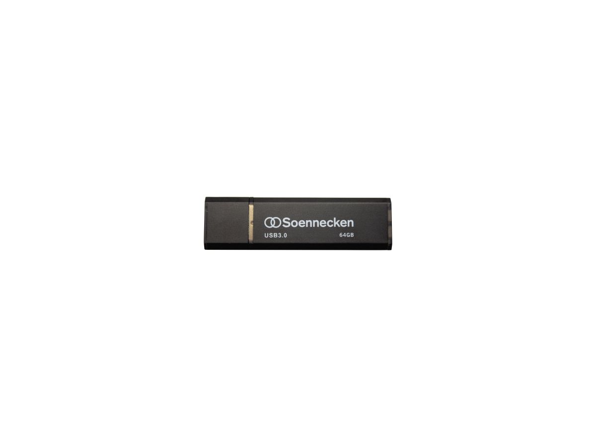 Soennecken USB-Stick 71619 3.0 64GB schwarz/silber