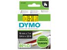 DYMO Schriftbandkassette D1 S0720880 19mmx7m sw auf ge