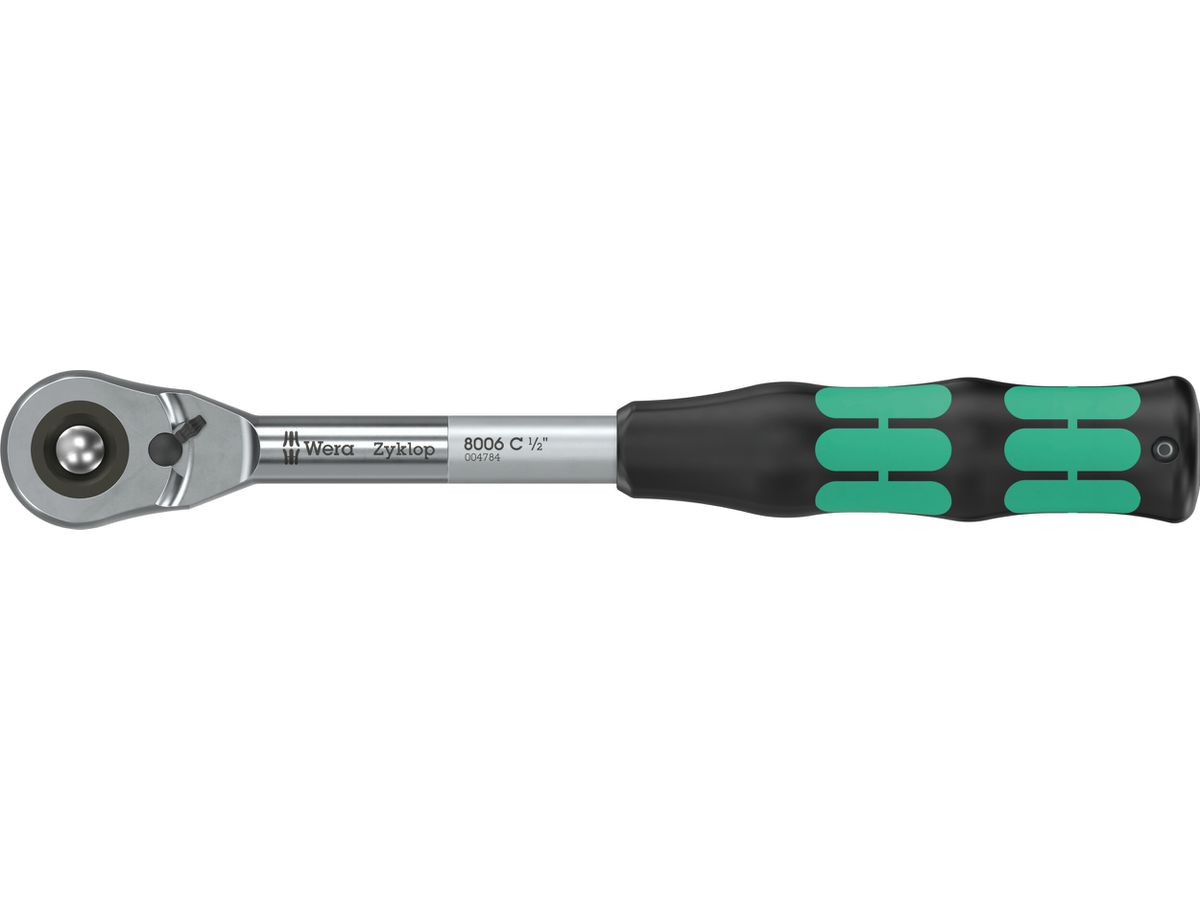 WERA Zyklop Hybrid-Knarre8006 C , 1/2" mit Umschalthebel