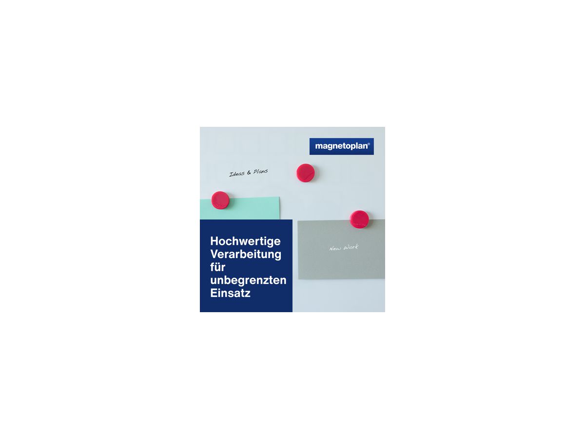 magnetoplan Magnet Ergo Medium 1664018 30mm pink 10 St./Pack.