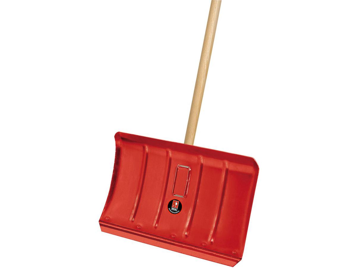 Stahlblech, Schneeräumer m. Hartholzst. 350x500 mm