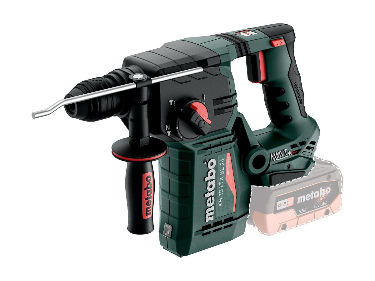 METABO Akku-Kombihammer KH 18 LTX BL 24 SE, solo, in metaBOX 165 L